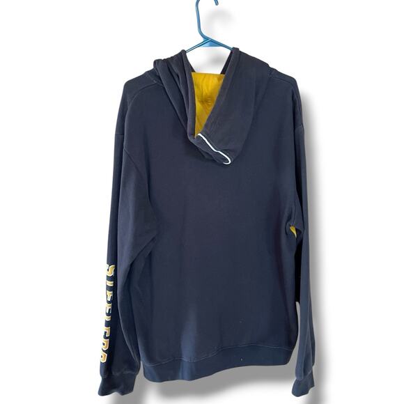 Pittsburgh Steelers Hoodie Sweatshirt Men’s L Black NFL Pullover Fleece Jacket - Picture 2 of 9